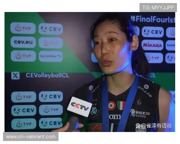 朱婷两度担任河南旗手 本届终踏决赛赛场